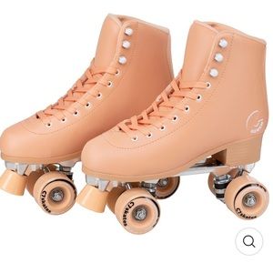 C7 Peach Roller Skates